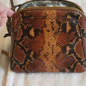 Tignanello snake print beautiful crossbody bag.